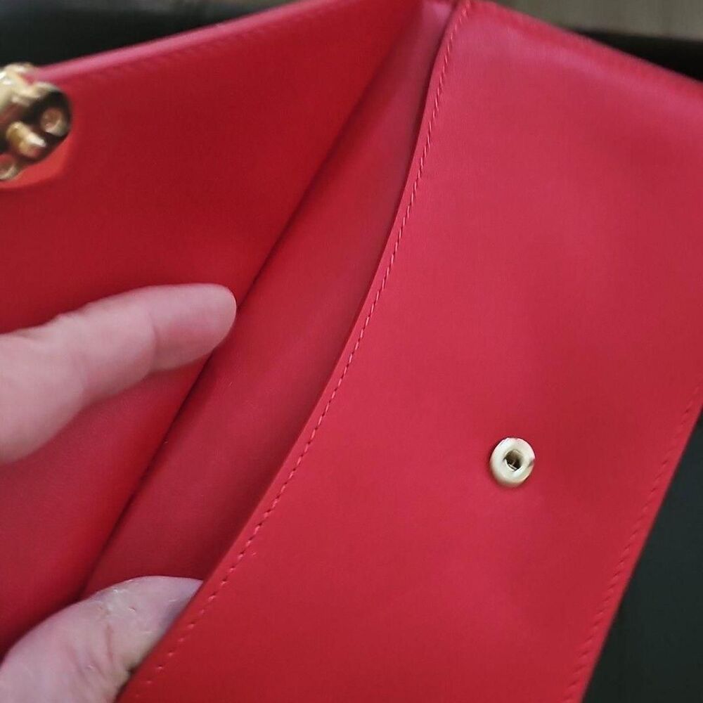 Kate Spade Yours Truly Envelope Wristlet Cherry Red Leather KN781 - Picture 5 of 8